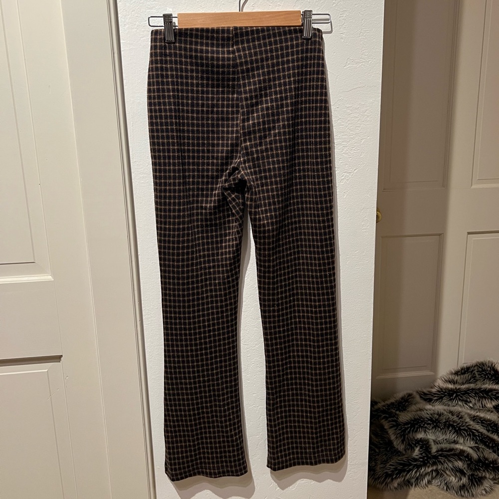 UO Gingham Semi-Flare Pants